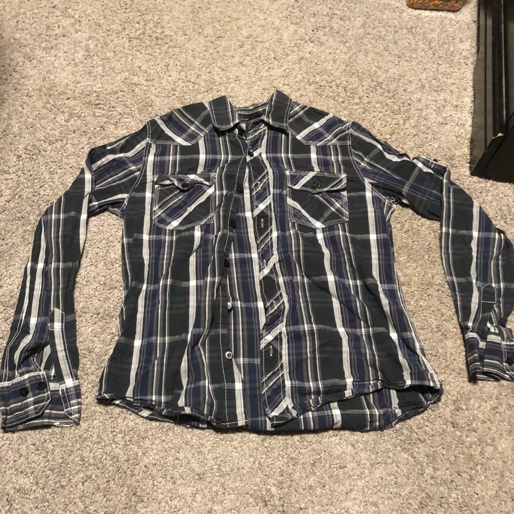 Reclaim Plaid Button-up